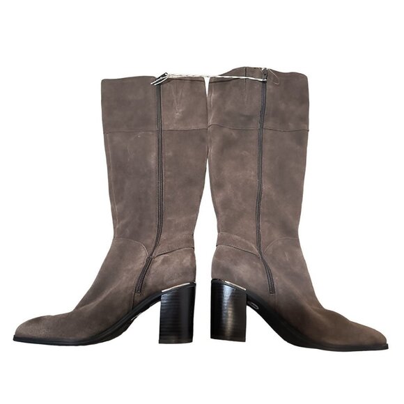 🎁‎ Bandolino Ollia Tall Suede Leather Block Heel Boot Women's size 9 - Picture 1 of 13